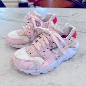 Nike Pink and White Retro Sneakers